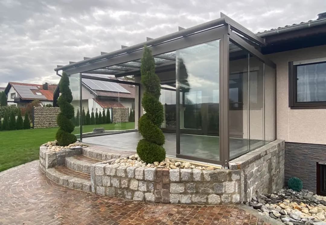 Terrassendach mit Schiebeanlagen in Ravensburg