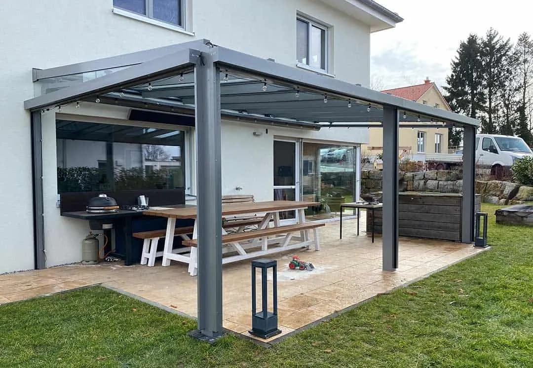 Terrassenüberdachung in Wolfegg im Landkreis Ravensburg
